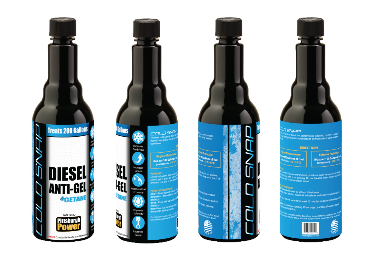 Cold-weather diesel additives and gelling prevention